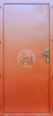 входная дверь для котельной с одним замком, окрас нитроэмаль - внутренняя часть двери ДВ-891