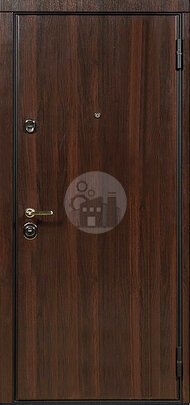 Недорогая дверь, отделка ламинат-ДВ-489