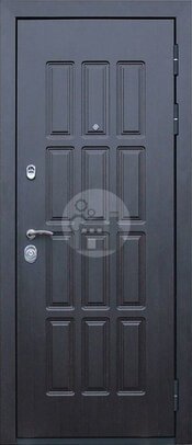 металлическая дверь, отделка с белым мдф внутри-ДВ-1203
