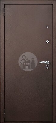 антивандальная дверь, внутри мдф с зеркалом-ДВ-267